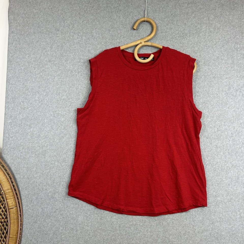 Sportsgirl Tank Top Size XXL Sleeveless Red 