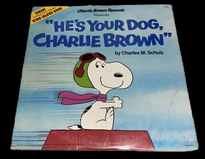 He's Your Dog Charlie Brown Viny w/ 12pg Read-Along Book LP 3703 l978 VG/VG