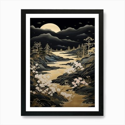Asian Landscape 67 Art Print Framed Wall Art Poster Canvas Print Picture