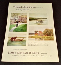 2001 THOMAS POLLOCK ANSHUTZ Art Gallery Exhibition 1-Page Magazine PRINT AD