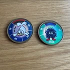 Hasbro Pokémon Battle Coins Vintage Circa 2000 Set Of 2 - Seel And Tangela