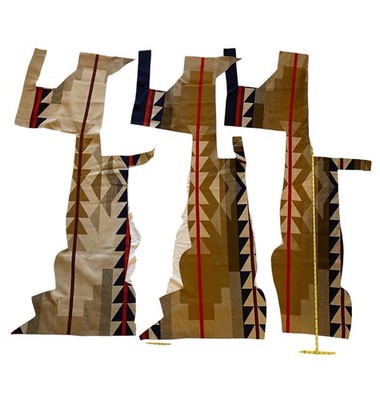 New Pendleton Wool blanket fabric remnants - Medicine Bow - appx 2.5 lb.