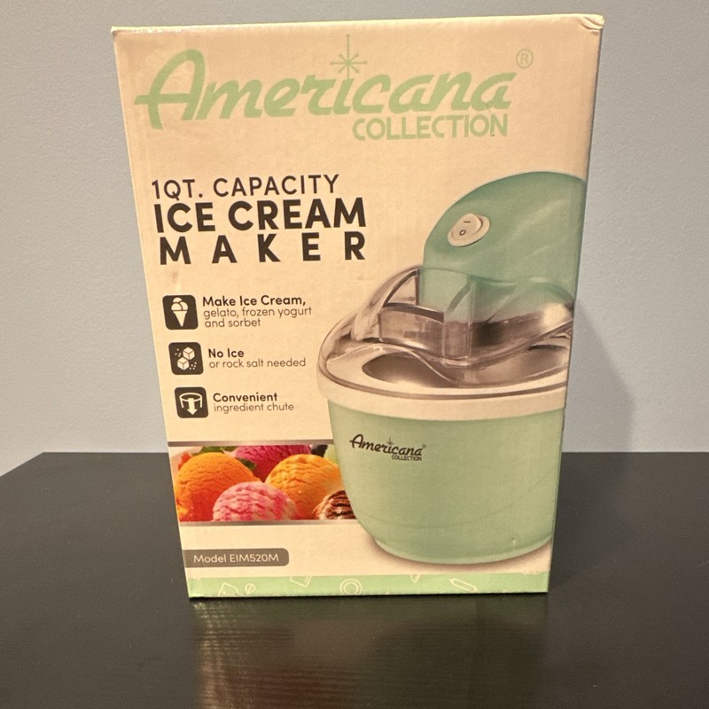 Americana Collection 1 Qt Ice Cream Maker New Unopened Gift Never Used