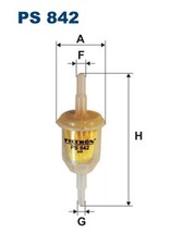 FILTRON Kraftstofffilter PS 842 Leitungsfilter für BMW E30 OPEL OMEGA V87 FIAT 4