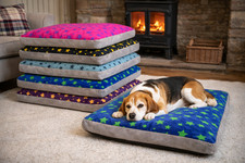 Hometex Luxury Stars Dog Bed COVER ONLY Velour Washable Replacement Cover UK