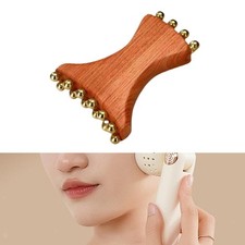 Gua Sha Facial Tool with Beads Handheld Multifunctional Manual Face Massage