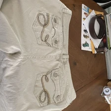 Gitano Tan Jeans Womens Size 22W With Embellished Pockets Bootcut Low rise