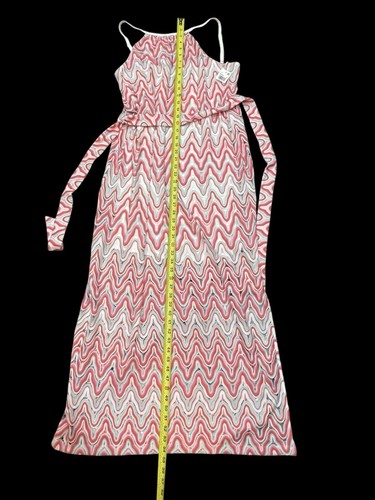 Abito Trina Turk Niksar maglia maxi Halter taglia 12 nuovo estate vacanza spiaggia boho - Foto 6 di 10
