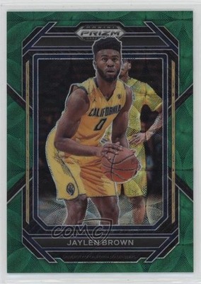 2023-24 Panini Prizm Draft Picks Choice Green Prizm 4/8 Jaylen Brown #67 uk2