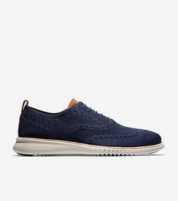 Cole Haan C27569 Size 9.5M Men's Zero Ground Stitch Light Oxford Marine Blue