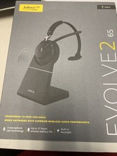 Jabra Evolve2 65 Mono Wireless Headset w/Char...