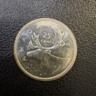 Canada 1964 - 25 Cent Quarter Canadian Coin - 80% Silver Ka110