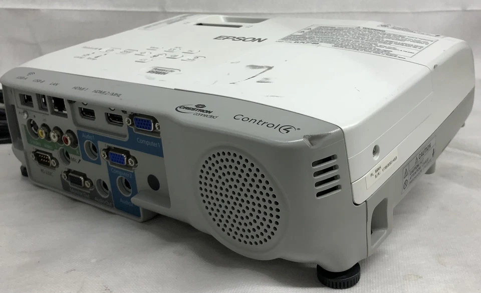 EPSON PowerLite 99WH H686A Projector 3LCD WXGA HDMI - 1167 LAMP HOURS - Image 3 of 4