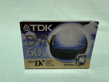 TDK Mini DV 60 Min DVC Digital Video Cassette Tapes DVM6OMEEN New,Sealed