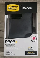 OtterBox Defender Series Case for Apple iPhone 12 and 12 Pro Black