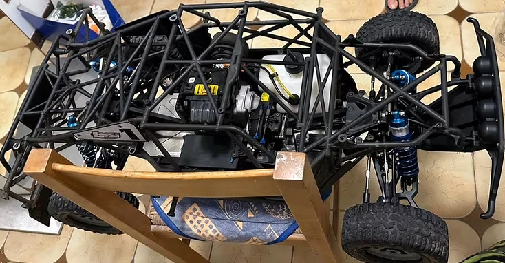 Kit Spazzaneve In Lega Integy 550mm Per Losi 1/5 Desert Buggy XL-E (DBXL-E) - Grigio