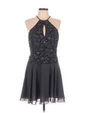 NWT JVN by Jovani Women Gray Cocktail Dress 18 Plus