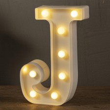 LED Marquee Letters Lights Sign J, 26 Alphabet Light Up Letters and Number 0-9 N