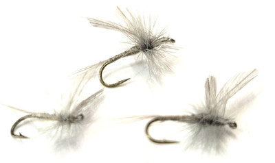 BLUE DUN - #16 - 3 FLIES - FLY FISHING FLIES - Trout Flies - Hand Tied
