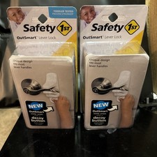 Safety 1st OutSmart Child Proof Door Lever Lock Kids White HS289 Lot Of 2 