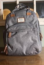 RUVALINO Diaper Bag Backpack, Multifunction Travel Back Pack - Gray New No Tags