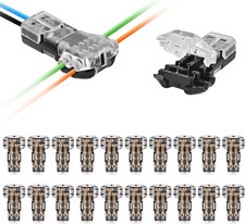 T Tap Wire Connectors - 20Pack Solderless 3 Way 2 Pin Low Voltage Quick Splice C
