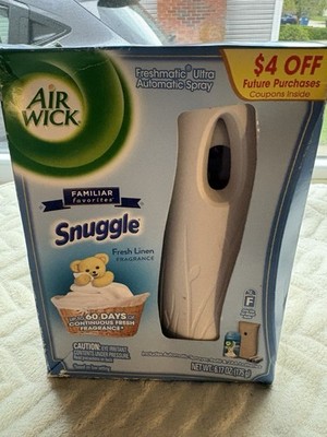 AIR WICK FRESHMATIC FRESH LINEN SNUGGLE STARTER KIT automatic airfreshener