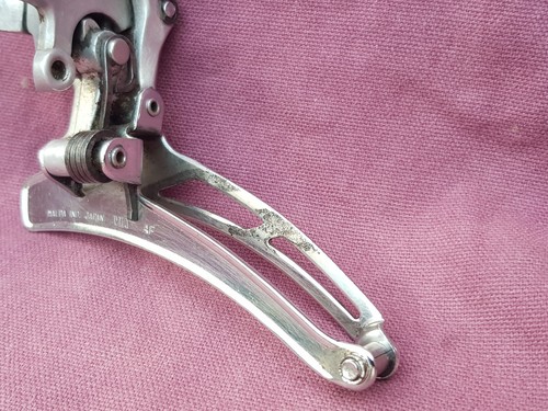 Retro Vintage Suntour Cyclone front bike derailleur. 28.6 clamp. For 2x6 speed. - Picture 9 of 10