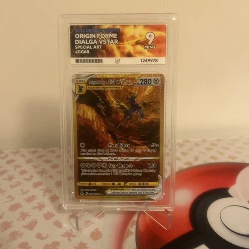 Pokémon TCG Dialga VSTAR Crown Zenith Secret Rare Card GG68/GG70 ACE 9 Gem Mint