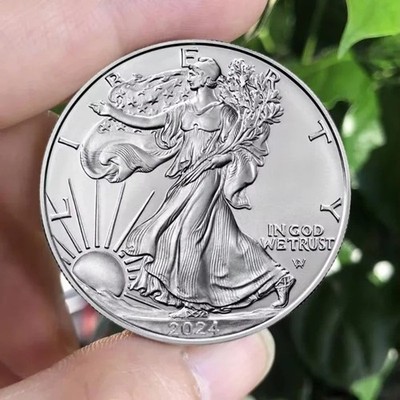 American Statue of Liberty Eagle Coin Silver Plated Commemorative Collection