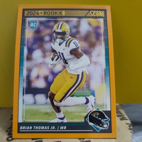2024 Score #319 Brian Thomas Jr. RC Jaguars Orange Parallel