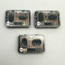 3 HexBug Battlebots Transparent Gray Handheld Remote Controls Only. All Tested