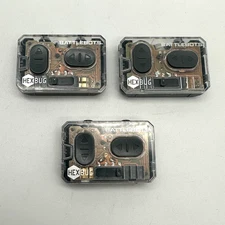 3 HexBug Battlebots Transparent Gray Handheld Remote Controls Only. All Tested
