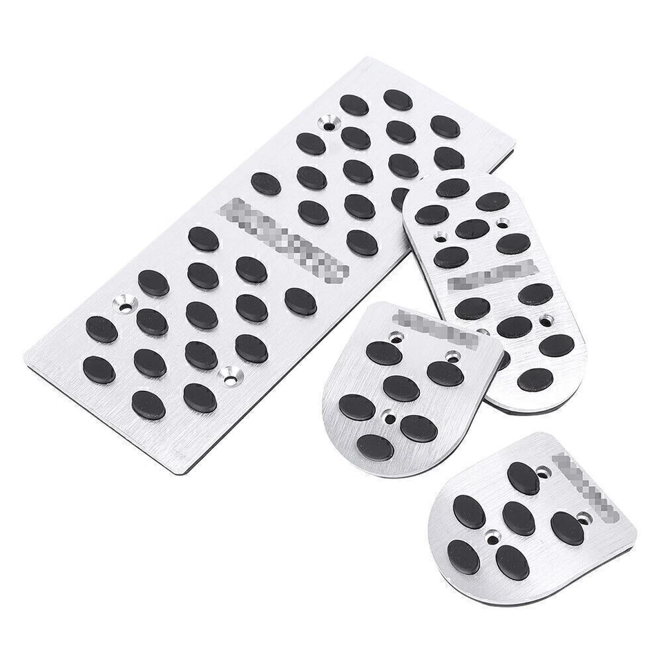 4x Pedal reposapiés automático apto para Mazda 2 3 6 MX-3 MX-5 MX-6 RX-7 RX-8 aluminio plateado Foto 4 de 4