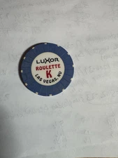 Luxor Roulette K Casino Chip Las Vegas Nevada ( Rare )