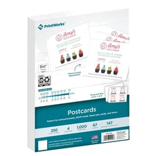 Printable White Postcards - 1000 Count, 4.25" x 5.5" | Eco-Friendly Crafting