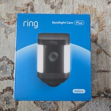 Ring - Spotlight Cam Plus Outdoor/Indoor Wireless 1080p Battery Surveillance