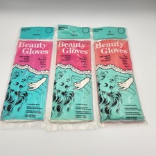 Lot 3 Vintage Beauty Gloves Softer Skin Hands Cotton High Maintenance Woman NOS