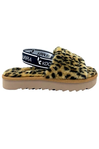 Sandali con cinturino posteriore Koolaburra by UGG Fuzz'n II ghepardo