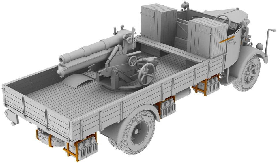 IBG 3RO ITALIAN TRUCK 100/17 100MM HOWITZER 1:72 72098 - Immagine 3 di 3