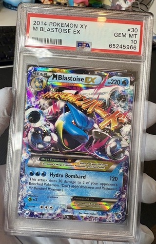 Pokémon M Blastoise EX 30/146 Holo XY Base Set PSA 10 GEM MINT *LOW POP* - Picture 2 of 3