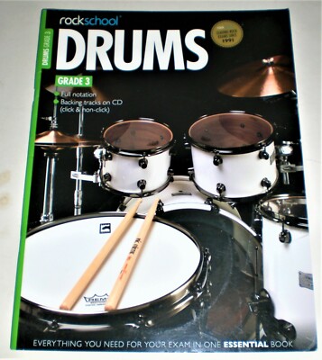 Rockschool Schlagzeug Klasse 3 komplett mit Backing Track CD