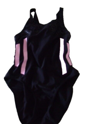 Decimas UK Small Black Mix Racerback Sport Schwimmkostüm