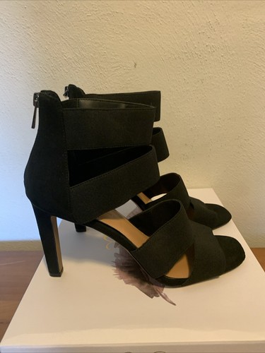 NIB Jessica Simpson “Cerina2” Elastic Strap Heels Black Size 10 - Picture 4 of 6