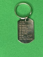 TO MY BOYFRIEND KEYCHAIN Valentines Day Poem To My Boyfriend FREE SHIPPING