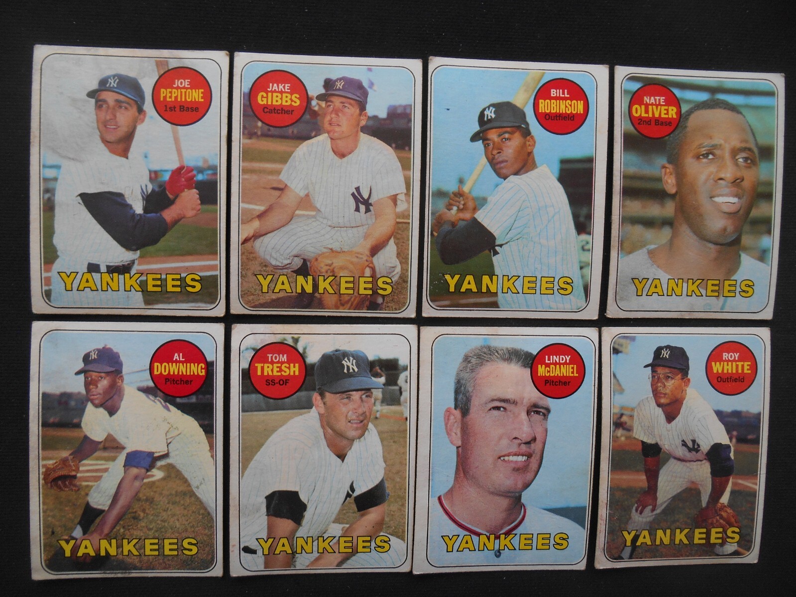 1969 Topps Baseball Lot Partial Set 380/664 Bench Santo High# Tigers Yankees RC - Picture 22 of 23