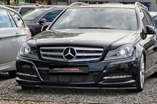 CUP Spoilerlippe für Mercedes C-Klasse W204 S204 C204 Frontspoiler Schwert