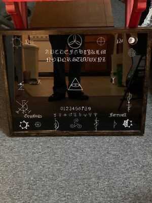 Ouija Black Mirror Divination Scrying Spirit Board 21