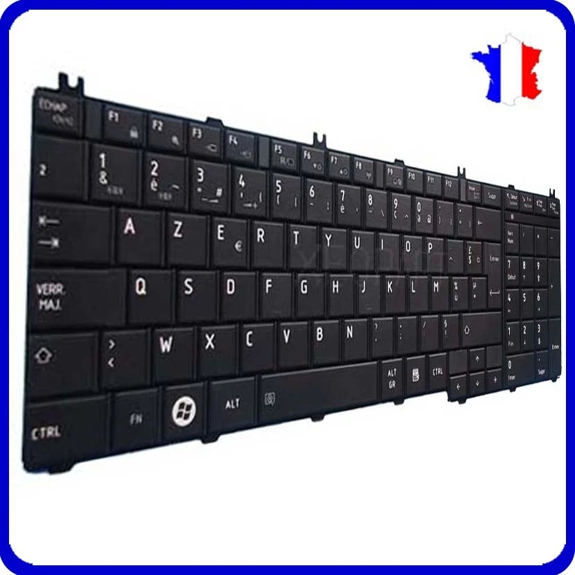 Clavier Français Original Azerty Toshiba Satellite Pro C660 Noir Neuf - Photo 1/1