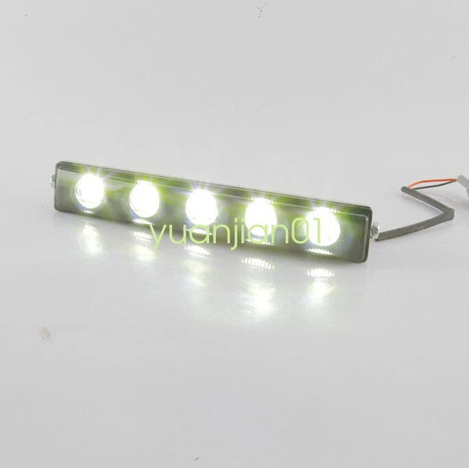 Luz de circulación diurna LED DRL para Mercedes-Benz W463 G63 G500 G65 AMG negra 2 piezas Foto 3 de 4